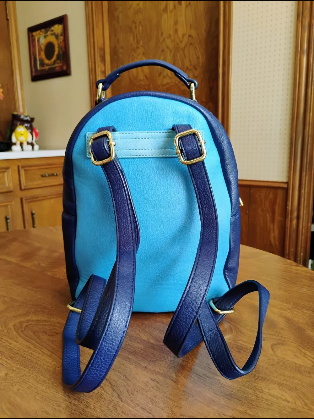 Loungefly Blue Stitch Pineapple Mini Chenille Backpack
